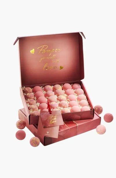 Lovery Handmade 30-piece Bath Bomb Gift Set In Pink