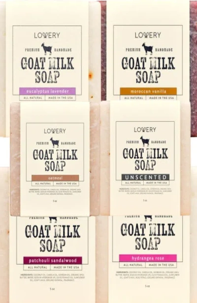 Lovery Handmade Goat Milk Soap Bars With Organic Shea Butter In Multi