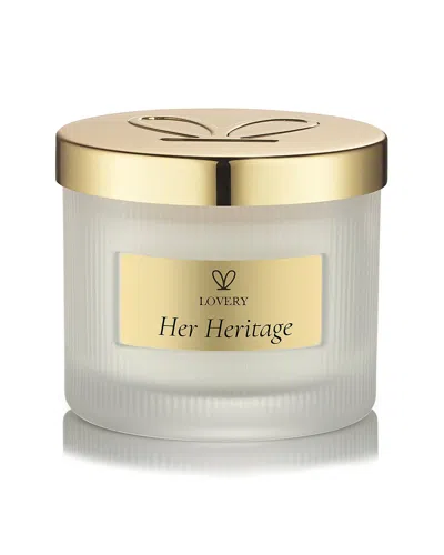 Lovery Her Heritage 4.5oz Luxury Soy Candle In Gold