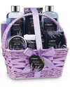 Lovery Home Spa Gift Basket - Lavender & Jasmine Bath And Body Care Package
