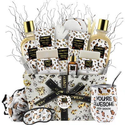 Lovery Honey Almond 21 Pc Luxury Spa Set Gift Basket
