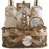 Lovery Honey & Almond Home Spa Gift Basket Luxury Set In Light Beige/brown