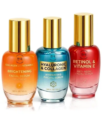 Lovery Korean Skincare 3-step Facial Serum Set - Retinol, In Transparent