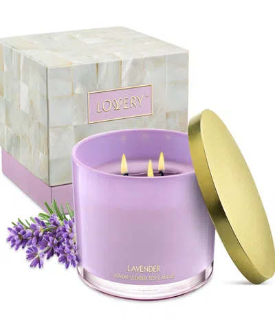 Lovery Lavender 3-wick Soy Candle, 13 Oz. In No Color