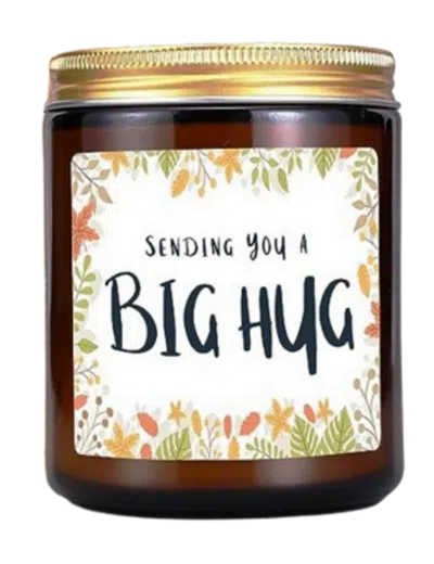 Lovery Lavender Scented Candle In Brown