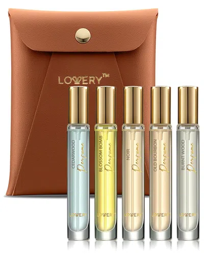 Lovery Luxe Perfume Set For Men, 6pc Woody Scented Colognes, Eau De Toilette Parfum