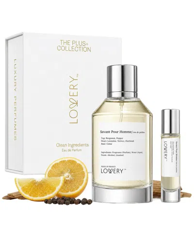 Lovery Men's 3.72oz Plus Savant Pour Homme Perfume Set In Transparent