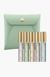 Lovery Mini Perfumes 5-piece Travel Gift Set With Pouch In Light Green