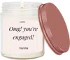 Lovery Omg! You're Engaged, Vanilla Rose Scented Soy Wax Candle