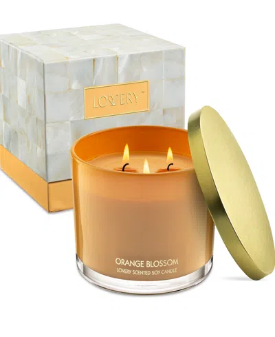 Lovery Orange Blossom 3-wick Soy Candle, 13 Oz. In No Color