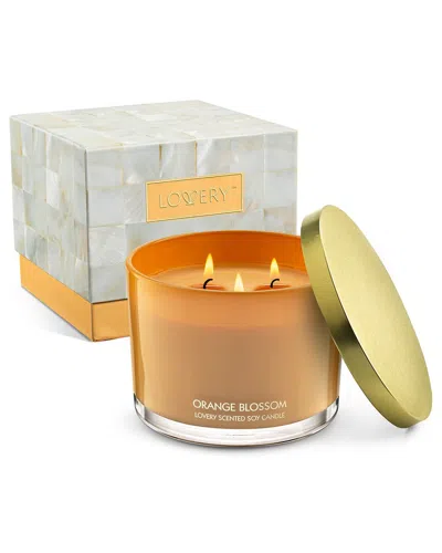 Lovery Orange Blossom 3-wick Home Soy Candle Gift Set In Multi