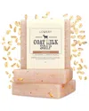 Lovery Pack Of 3 Oatmeal Scented Handmade Goat Milk Soap Bars