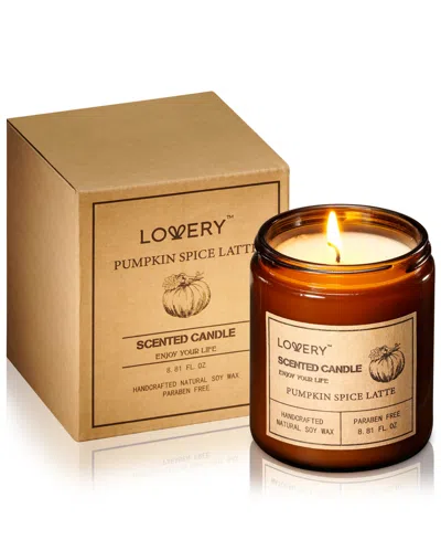 Lovery Pumpkin Spice Latte Scented Candle, 8.81 Oz. In No Color