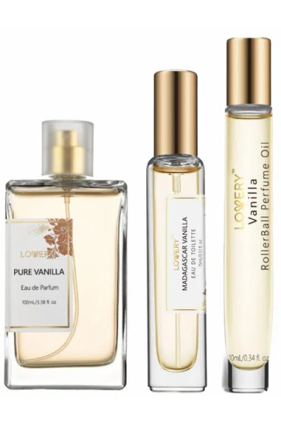 Lovery Pure Vanilla Perfume Fragrance Set In Gold