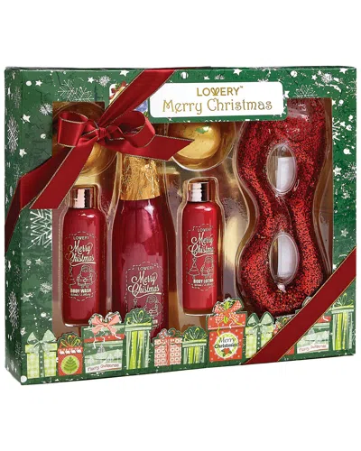 Lovery Red Rose And Jasmine Home Spa Christmas Gift Set In Transparent
