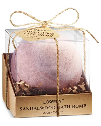 Lovery Sandalwood Handmade Bath Bomb In Gold