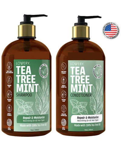 Lovery Tea Tree Mint Shampoo And Conditioner Gift Set In Brown