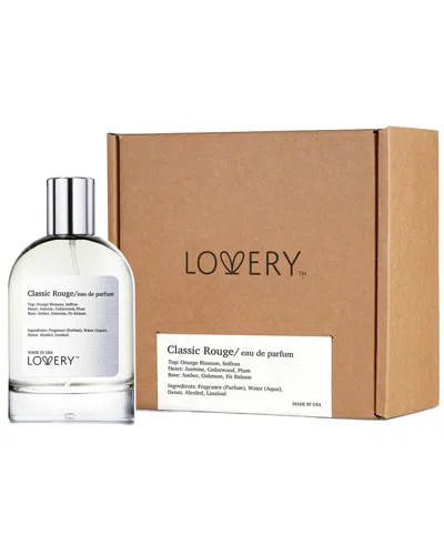 Lovery Unisex 3.4oz Classic Rouge Edp Spray In White