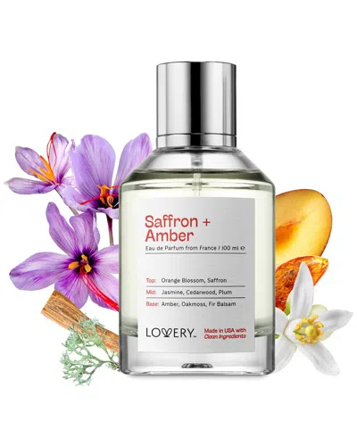 Lovery Unisex 3.4oz Saffron And Amber Edp In Transparent