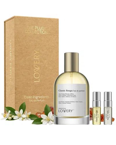 Lovery Unisex 3.58oz Plus Classic Rouge Edp 3pc Gift Set