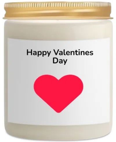 Lovery Valentine's Day Vanilla Scented Soy Wax Candle, 10 Oz. In Transparent