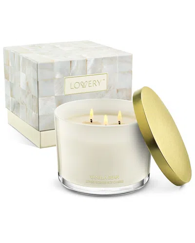 Lovery Vanilla Bean 3-wick Deluxe Soy Candle Gift Set In Neutral