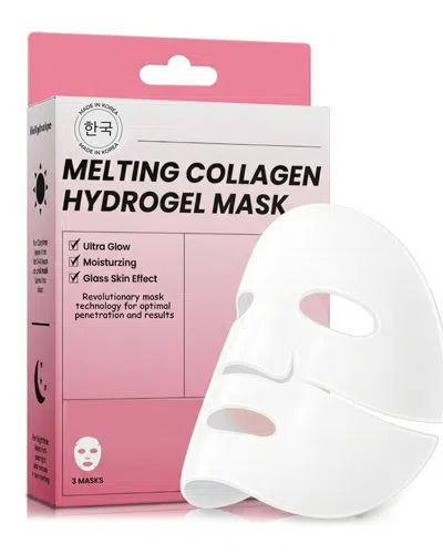 Lovery Women's Korean Beauty Skincare Melting Collagen Hydrogel Face Mask Set, 3pcs In White