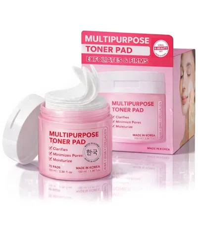 Lovery Women's Korean Skin Care Resurfacing Toner Pads With Aha + Bha + Vegan Collagen - 70 Pads In Transparent