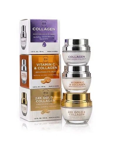 Lovery Women's Ultimate Korean Eye Care Trio - Korean Skincare Collagen And Vitamin C And 24k Gold A In Transparent