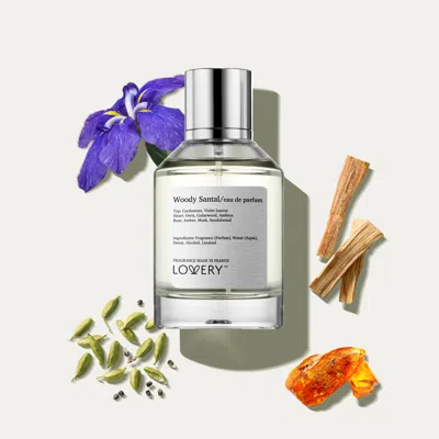 Lovery Woody Santal Eau De Parfum, Made In France, 3.4 oz In Transparent