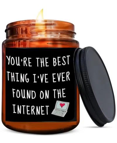 Lovery "you're The Best" Lavender Scented Soy Wax Candle, 10 Oz. In Multi
