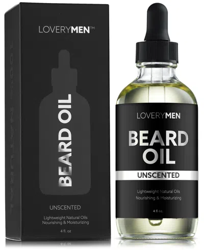 Lovery Men Nourishing Unscented Beard Oil, 4 Oz. In No Color