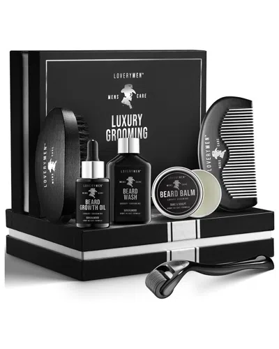 Lovery Men Premium Beard Growth Kit - Complete Groo In Black