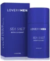 Lovery Men Sea Salt Deodorant Stick, 2.6 Oz. In No Color