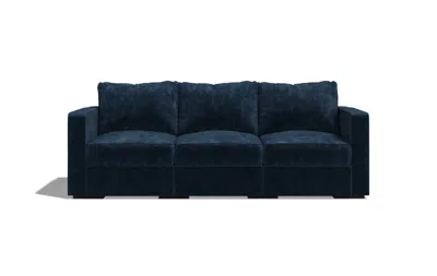 Lovesac 3 Seats (1 Deep) + 5 Sides (1 Deep) Sactional In Blue
