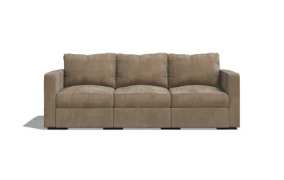 Lovesac 3 Seats (1 Deep) + 5 Sides (1 Deep) Sactional In Brown