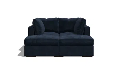 Lovesac 4 Seats (2 Deep) + 4 Sides Sactional In Blue