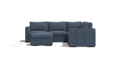 Lovesac 6 Seats (1 Deep) + 8 Sides (1 Deep) Sactional In Blue