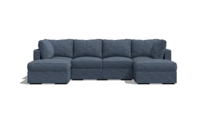 Lovesac 6 Seats (2 Deep) + 6 Sides (2 Deep) Sactional In Blue