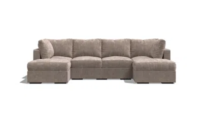 Lovesac 6 Seats (2 Deep) + 6 Sides (2 Deep) Sactional In Brown