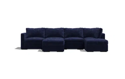 Lovesac 6 Seats + 6 Sides Sactional In Blue