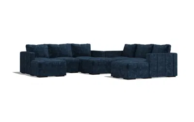 Lovesac 9 Seats + 10 Sides Sactional In Blue