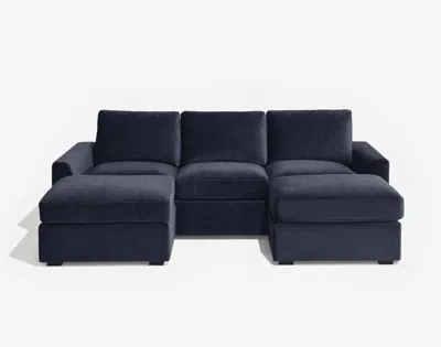 Lovesac Snugg Double Chaise 3-cushion Sofa In Blue