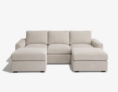 Lovesac Snugg Double Chaise 3-cushion Sofa In Brown