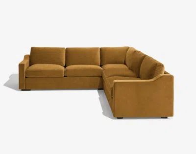 Lovesac Snugg L-shape Sectional In Brown