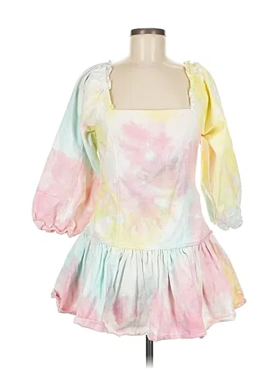 Pre-owned Loveshackfancy 3/4 Sleeve Blouse In Pink