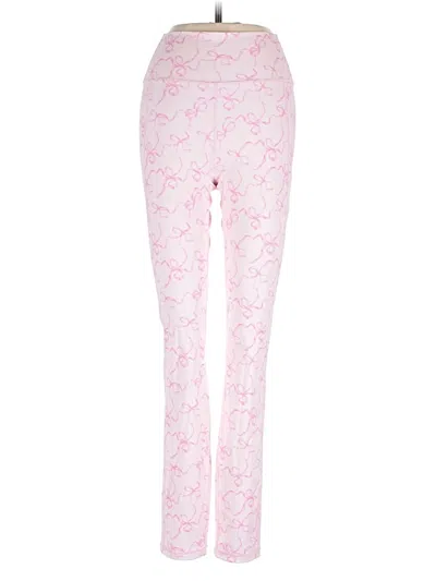 Pre-owned Loveshackfancy Active Pants In Pink