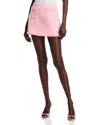 Loveshackfancy Adalena Tweed Mini Skirt In Pink Spritz
