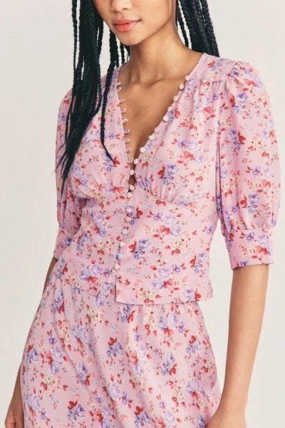 Loveshackfancy Adelyn Top Pink Dust Storm