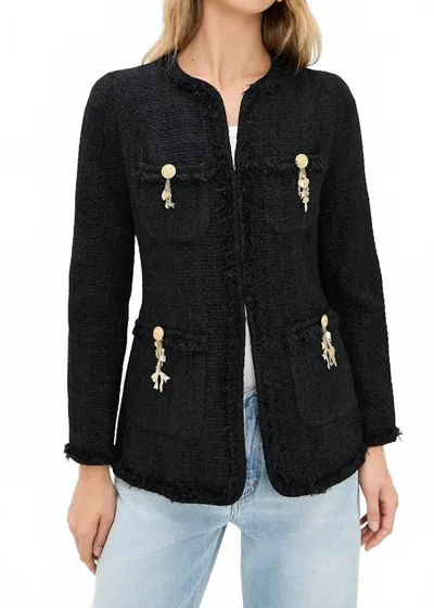 Loveshackfancy Adrina Jacket In Black